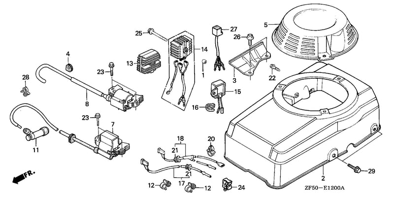 FAN COVER@IGNITION COIL  (1)