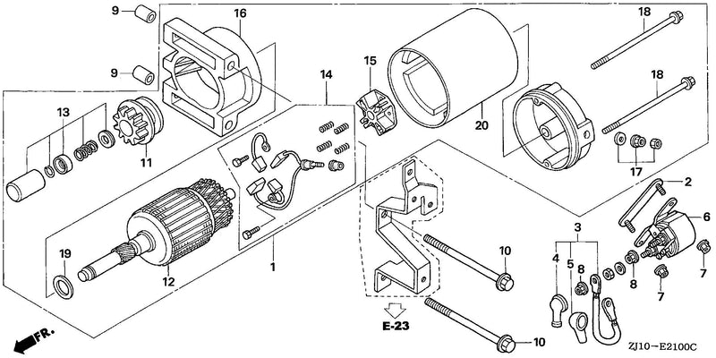 STARTER MOTOR (GX620)