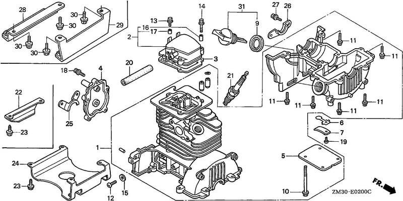 CYLINDER HEAD COVER      @CRANKCASE SET (1)