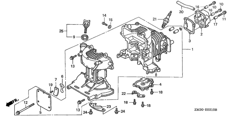 CYLINDER HEAD COVER      @CRANKCASE SET (2)
