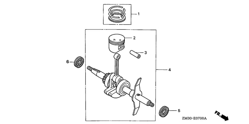 PISTON@CRANKSHAFT        (HORIZONTAL TYPE)