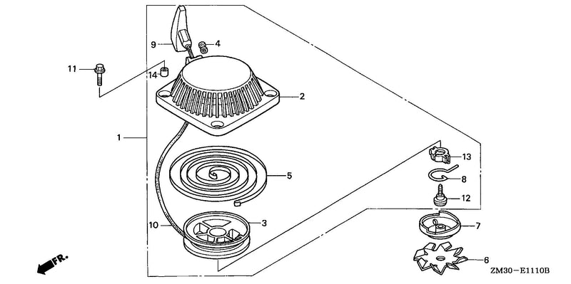 RECOIL STARTER (VERTICAL TYPE)