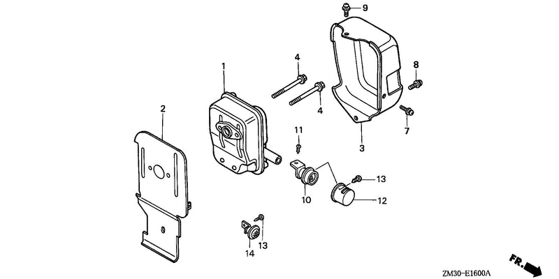 MUFFLER (HORIZONTAL TYPE)