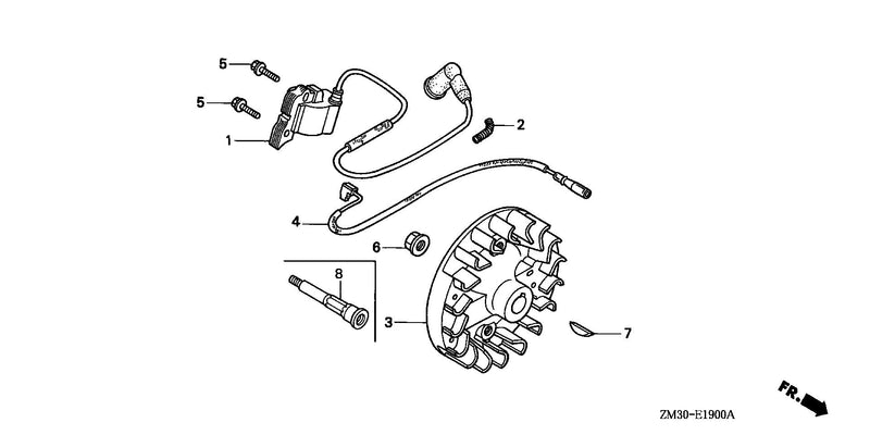 FLYWHEEL@IGNITION COIL   (HORIZONTAL TYPE)