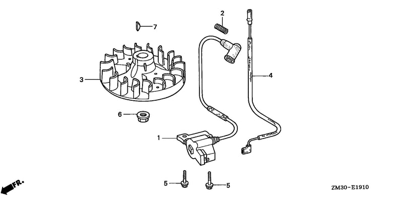 FLYWHEEL@IGNITION COIL   (VERTICAL TYPE)