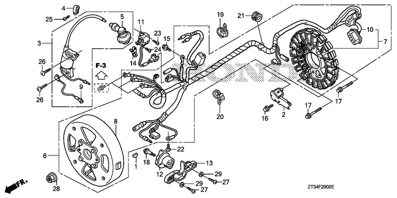 IGNITION COIL@GENERATOR  (EX700C)