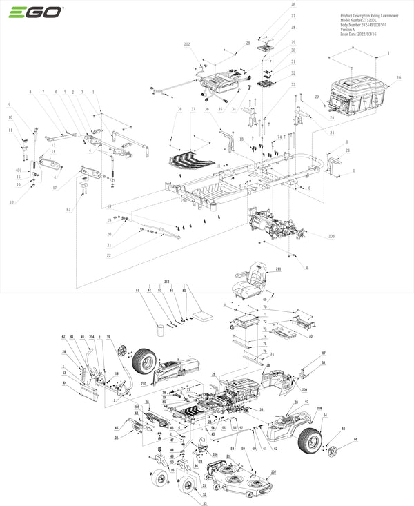ZT5200L PARTS DIAGRAM