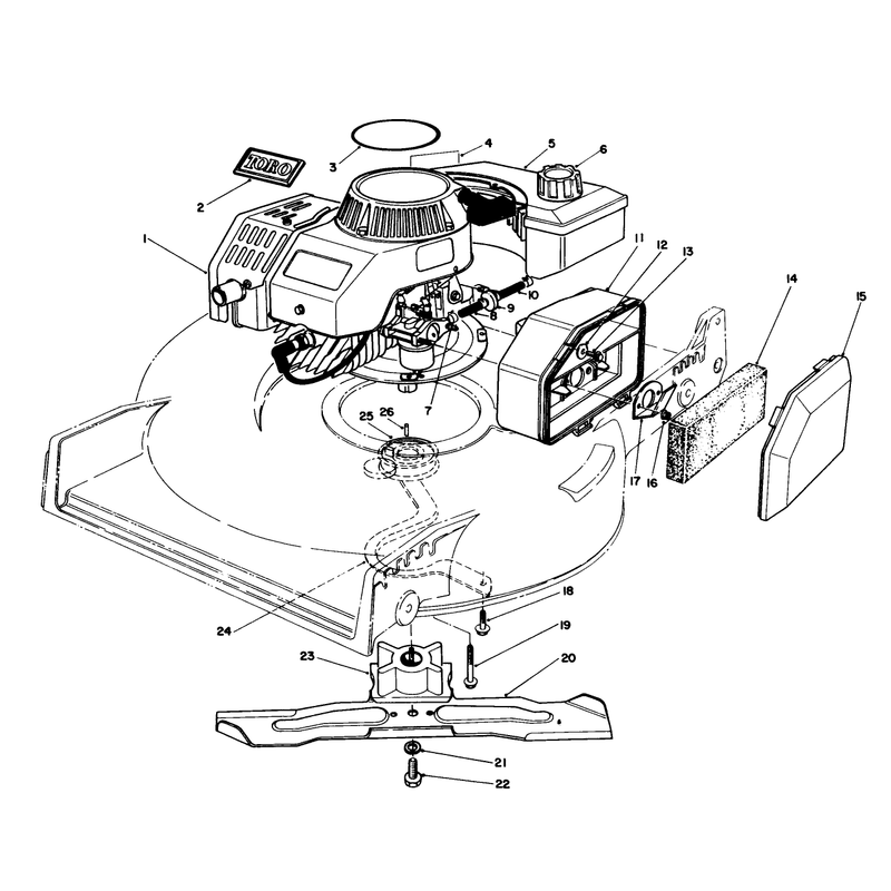 Engine Assembly Model No 47pg6