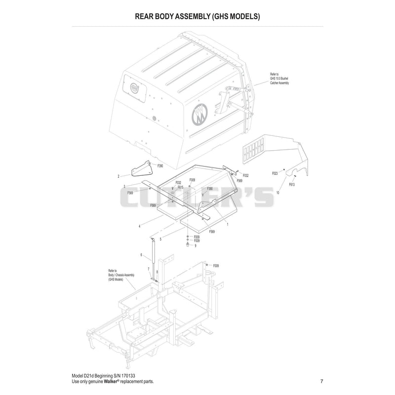 Rear Body Assembly GHS Models