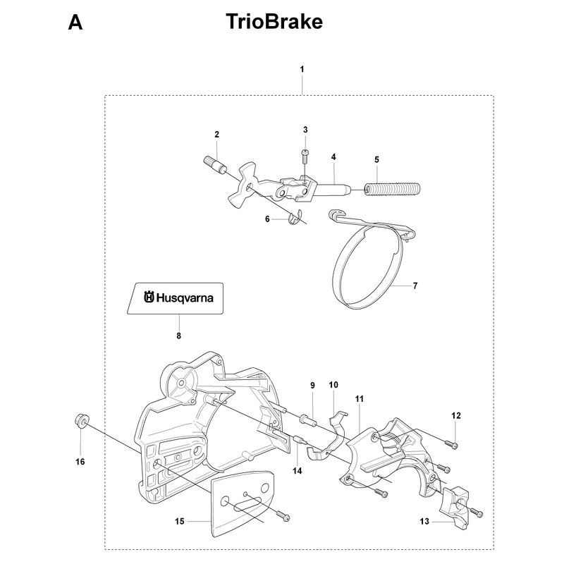 CHAIN BRAKE AND CLUTCH COVER