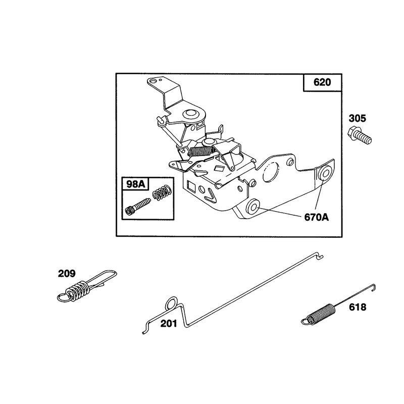 Engine Briggs and Stratton Model 124702-3115-01