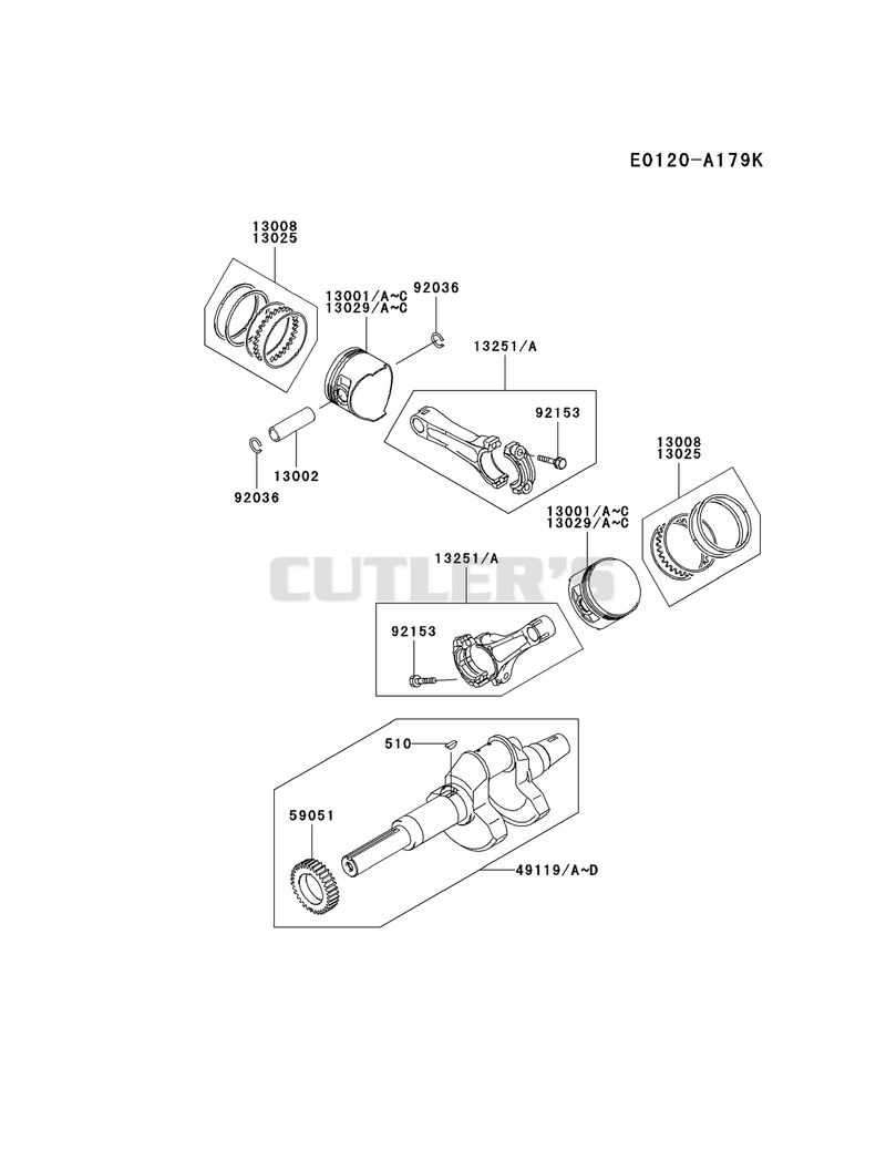 PISTON/CRANKSHAFT