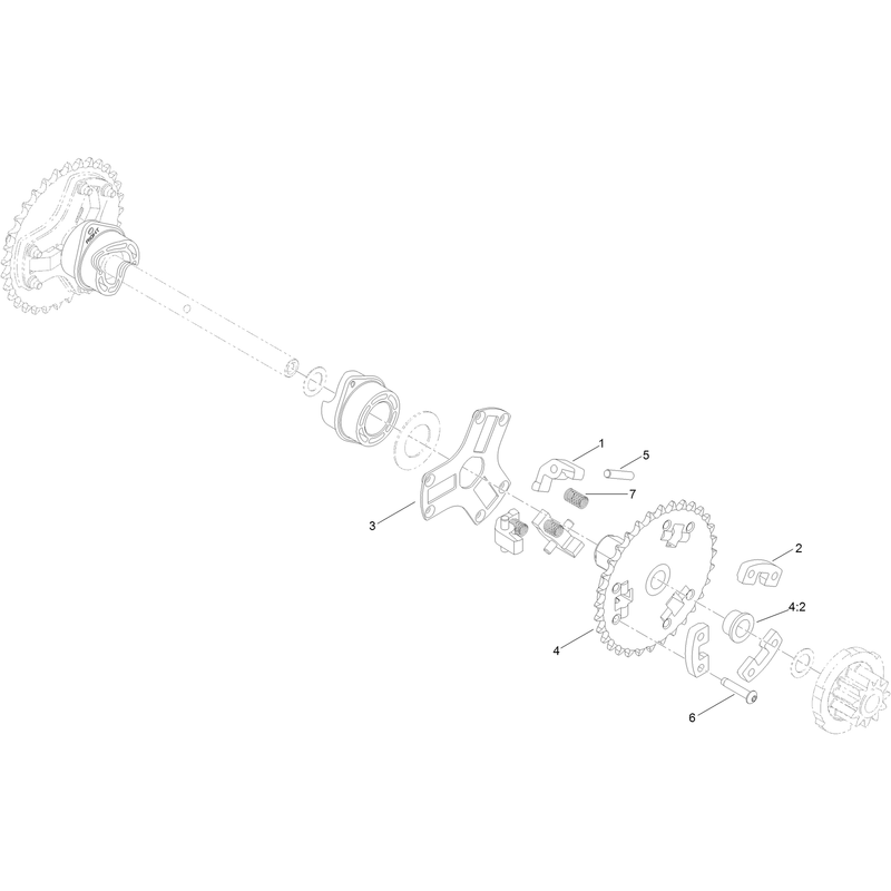 Wheel Clutch Sprocket Assembly