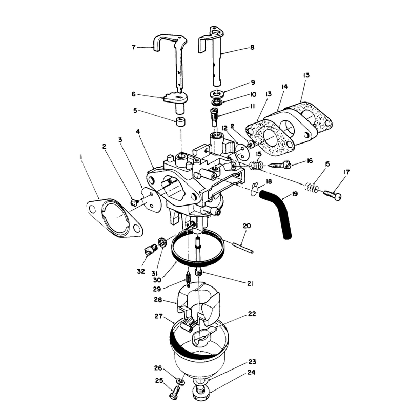 Carburetor Assembly (engine Model No. Vmk9-2)