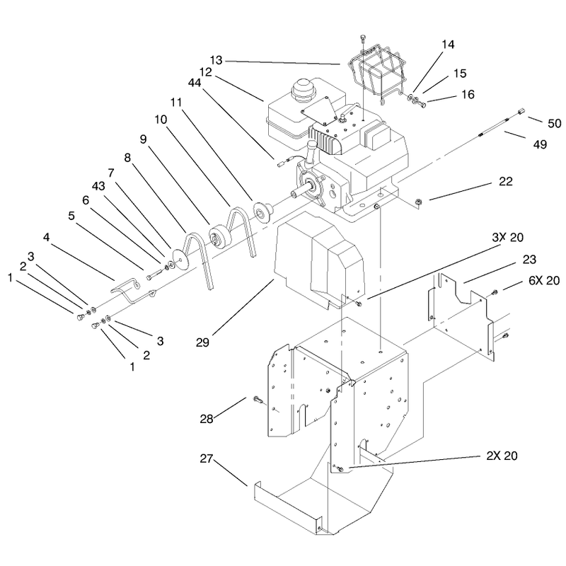 Engine & Frame Assembly