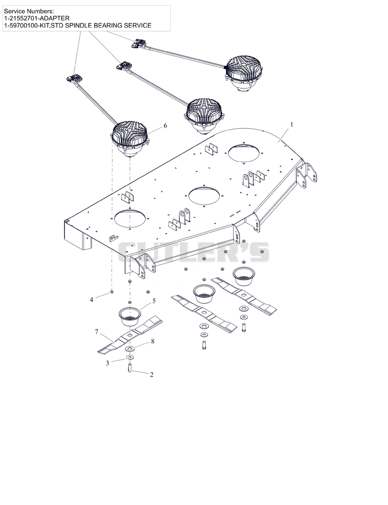 Deck, Blades And Spindle Motors - SD