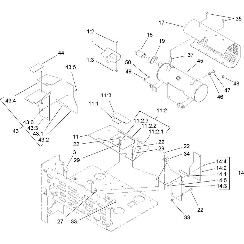Muffler and Guard Assembly
