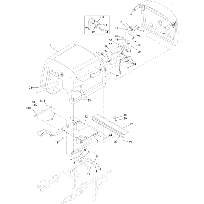 Hopper Mounting Assembly