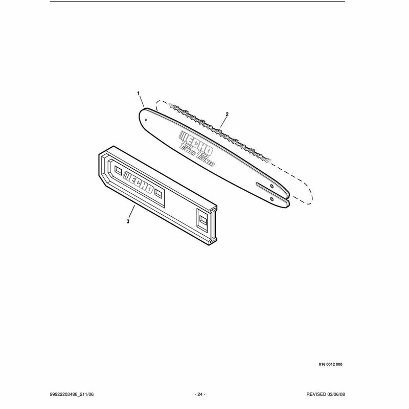 Guide Bar, Sawing Chain, Guide Bar Cover