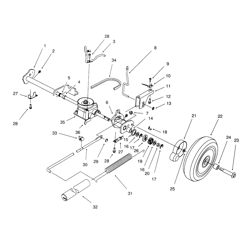 Sp Rear Axle Assembly