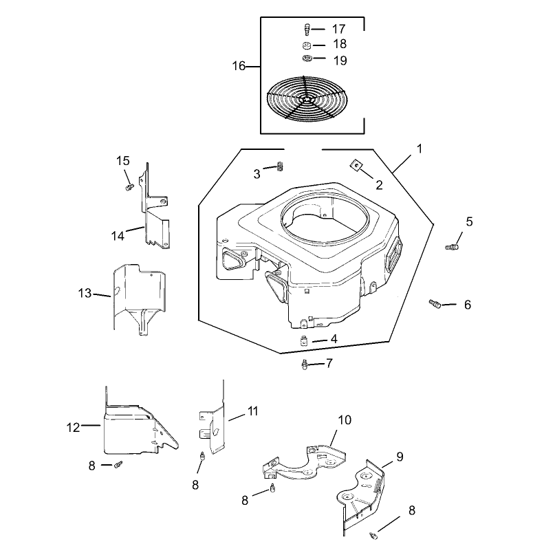 Blower Housing Assembly Kohler CV23S-PS75560