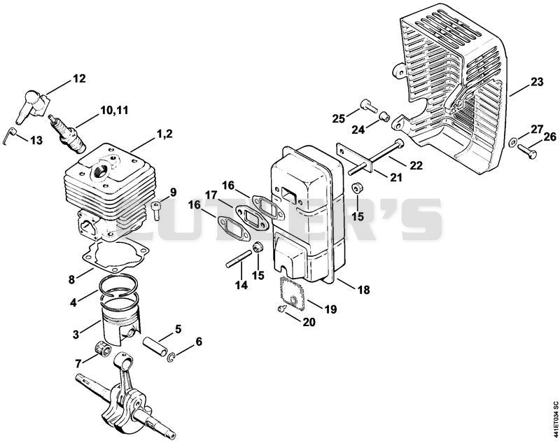 Cylinder, Muffler