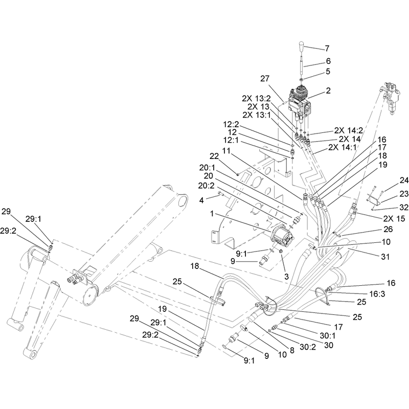 Loader Arm Hydraulic Assembly