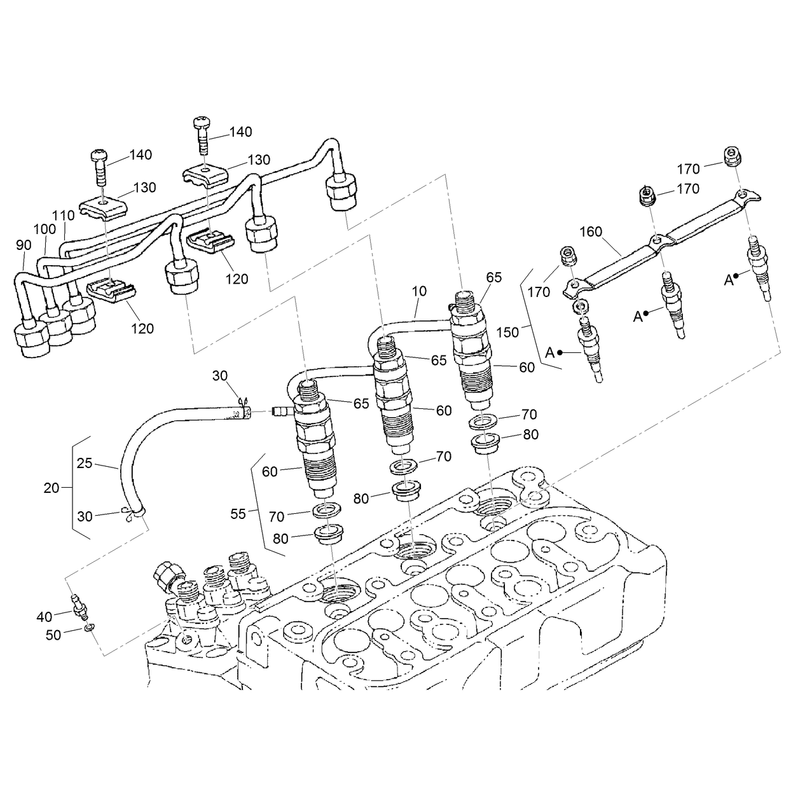 Nozzle Holder and Glow Plug Assembly