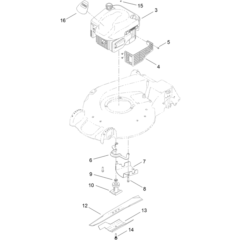 Engine and Blade Assembly