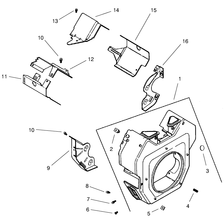 Group 6 Blower Housing and Baffles