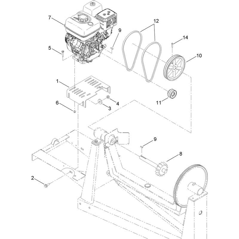 Engine and Drive Assembly
