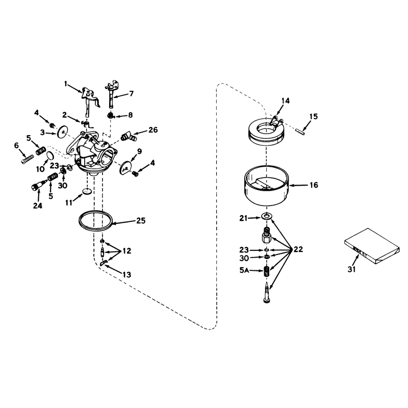 Carburetor Model No 631165