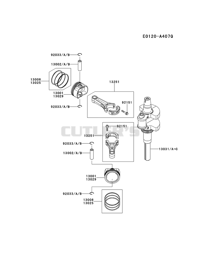 PISTON/CRANKSHAFT