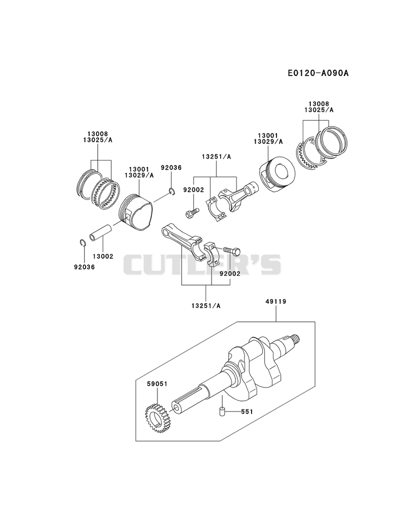 PISTON/CRANKSHAFT