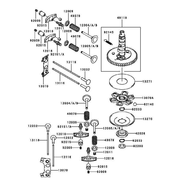 ValveCamshaft Assembly Kawasaki FH451V-BS04