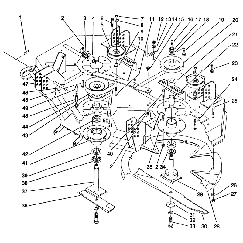 Deck and Spindle Assembly