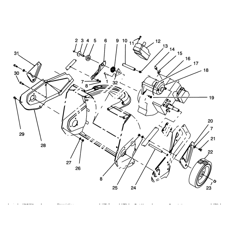 Engine & Wheel Assembly