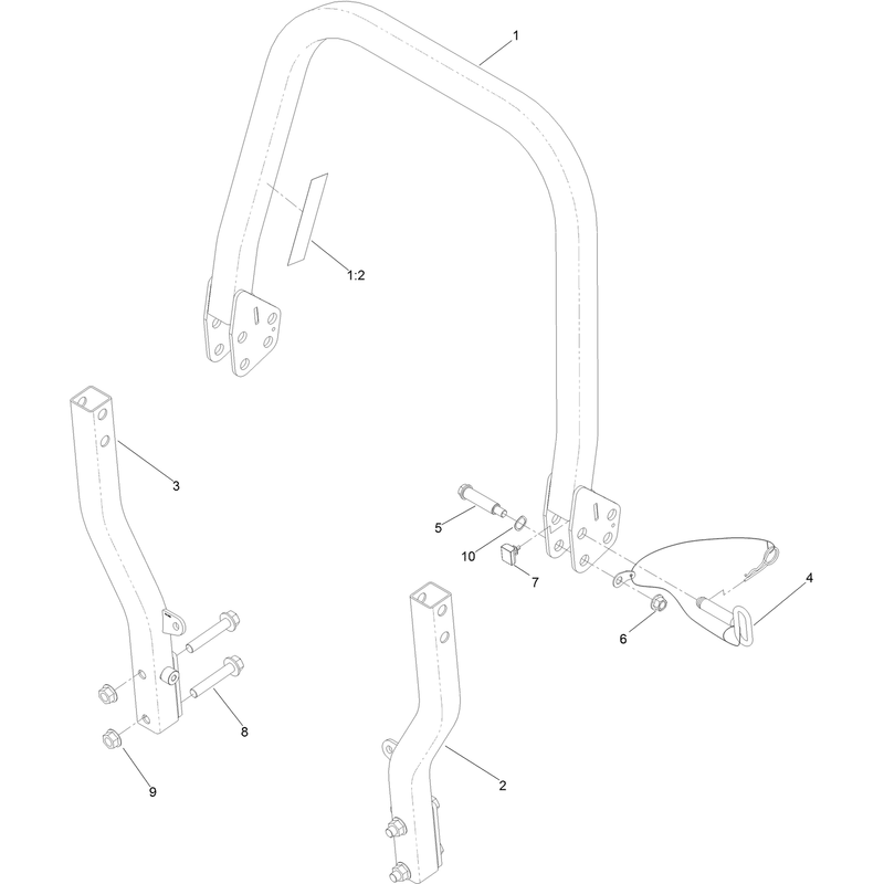 Roll-Over Protection System Assembly  No. 144-1848
