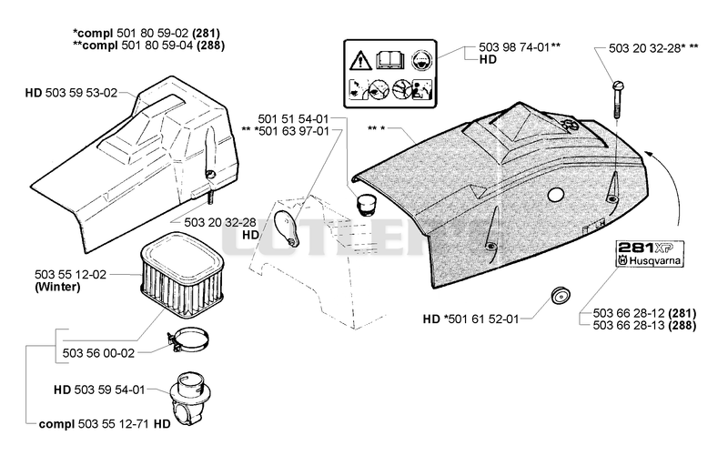 Top Cover & Heavy Duty Air Filter