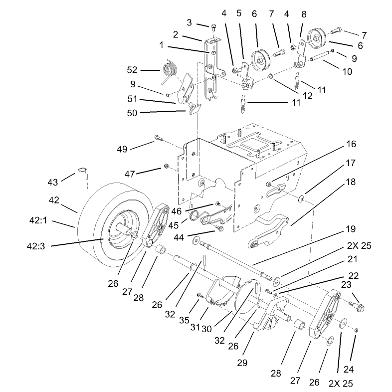 Lower Traction Assembly