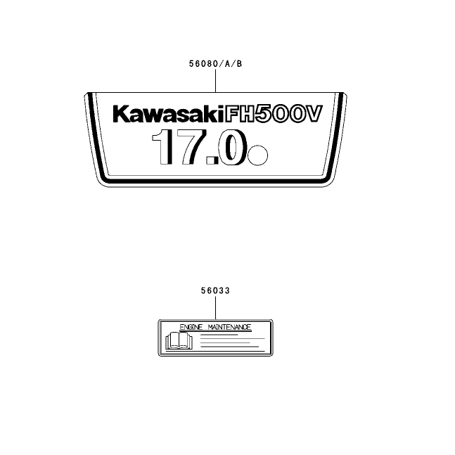 Label Assembly Kawasaki FH500V-ES10
