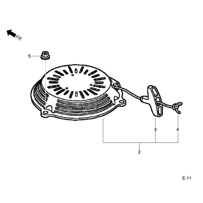 Recoil Starter Assembly Honda GCV160L-AS3A