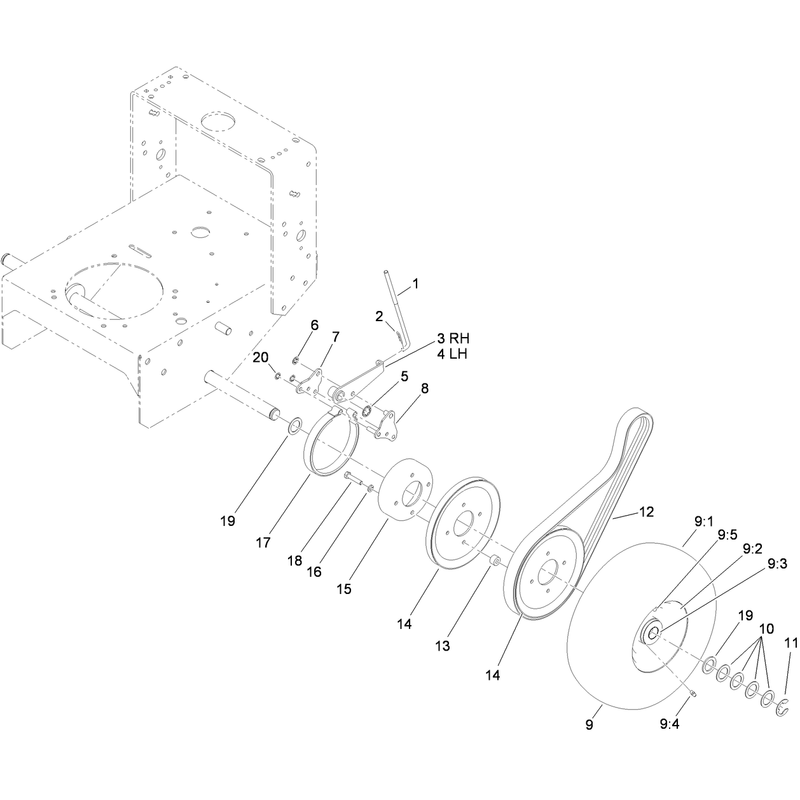 Wheel Drive and Brake Assembly