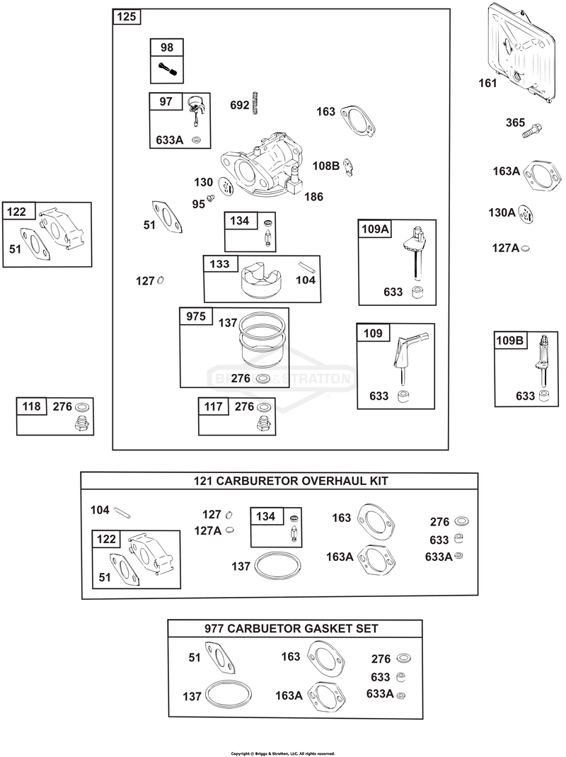 Carburetor, Carburetor Gasket Kits