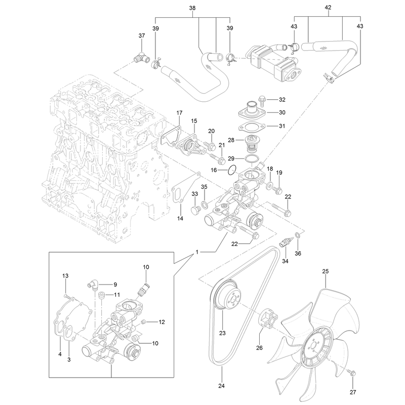 Cooling Water System Assembly