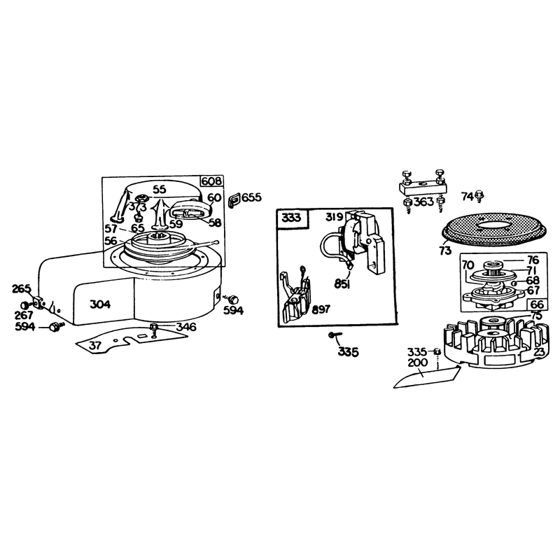 Engine Briggs and Stratton Model 131922-0163-01