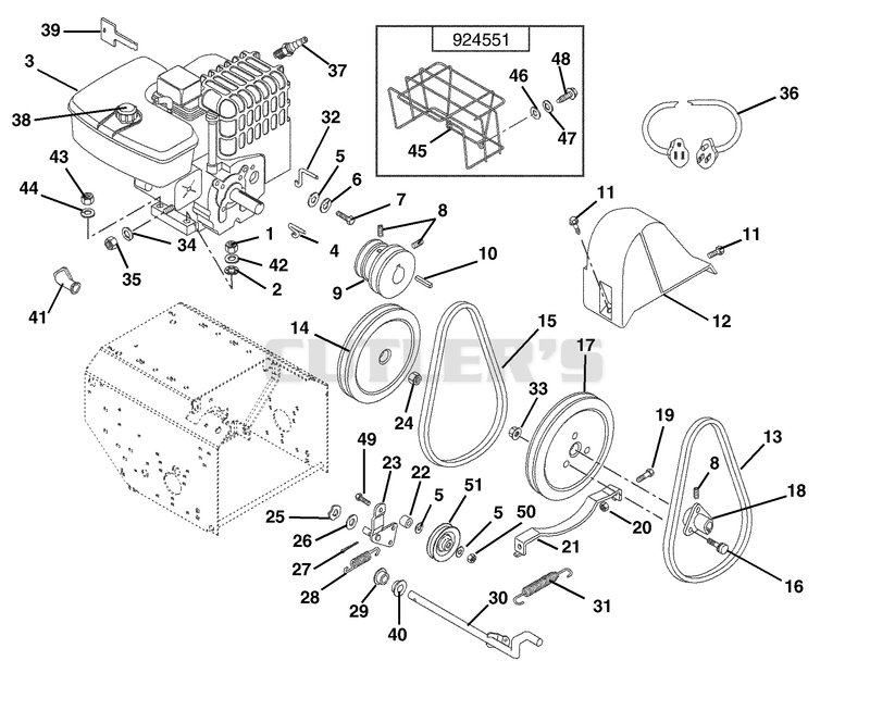 Engine And Belt Drive