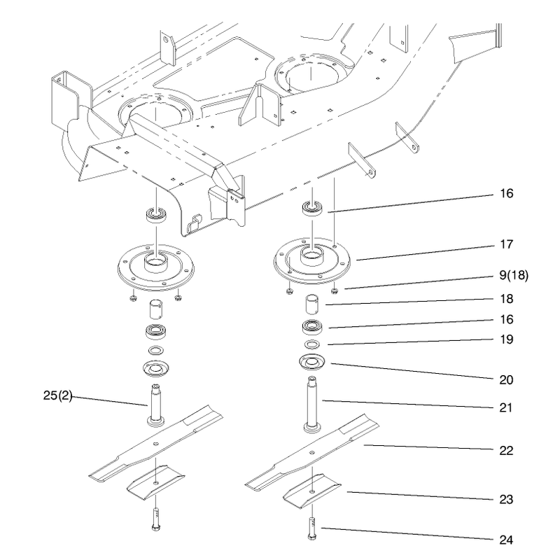 Spindle And Blade Assembly