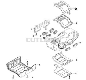 ECHO SRM-520ES_AR Straight Shaft Trimmer Parts Diagram (Serial # U1492