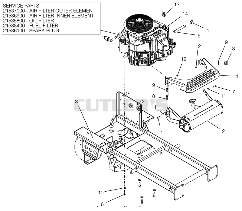 Engine And Frame